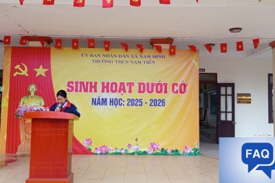 Sinh hoạt dưới cờ tuần 10: Chào mừng ngày nhà giáo Việt Nam 20/11